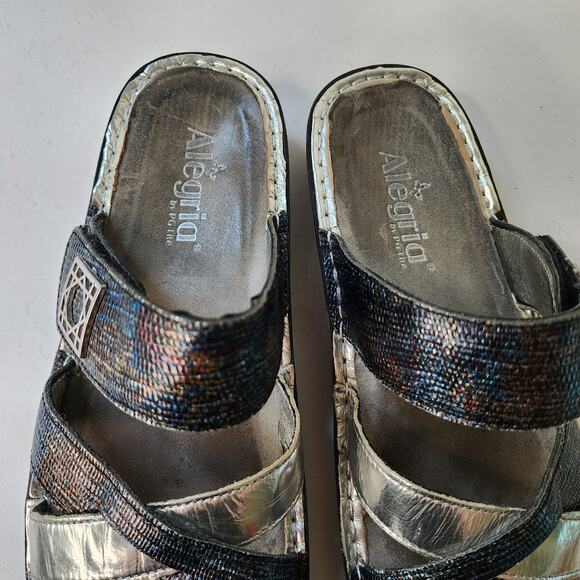 Alegria Victoriah Glimmer Glam Sandals Silver EU US 9 - Picture 4 of 7